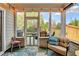 Inviting sunroom with seating, a view of the backyard, and lots of natural light perfect for relaxation at 230 Hickory Chase, Canton, GA 30115
