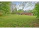 Expansive backyard featuring a well-maintained lawn and a brick home backdrop at 2449 Fraser Rd, Marietta, GA 30066