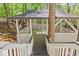 Gazebo nestled in a wooded area, accessible by stairs at 330 Spring Lake Ter, Roswell, GA 30076