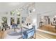 Bright and airy living room featuring tall ceilings and modern decor at 330 Spring Lake Ter, Roswell, GA 30076