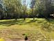 Expansive backyard featuring a lush lawn and mature trees, perfect for outdoor activities at 2470 Woodmere Dr, Marietta, GA 30068