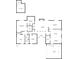 Detailed floor plan showcasing the layout of the home, including the primary bedroom, living room, and kitchen at 2470 Woodmere Dr, Marietta, GA 30068