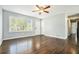 Bright living room features hardwood floors, neutral paint, and plenty of natural light at 2804 Carolyn Se Dr, Smyrna, GA 30080