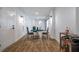 Finished basement with tile floors, white walls, modern lighting, and a stylish bar area at 754 Fayetteville Se Rd, Atlanta, GA 30316