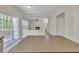 Open-concept kitchen with countertops and view into the living room at 818 Prada Ct, Lawrenceville, GA 30043