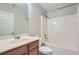 Bathroom featuring a tub and shower combo and a vanity sink at 3765 Clear Lake Nw Way, Acworth, GA 30101
