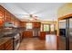 Kitchen with stainless steel appliances, granite countertops, and plenty of cabinet space at 1800 East Gate Dr, Smoke Rise, GA 30087