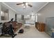 Finished basement featuring tile flooring and a functional kitchenette, perfect for entertaining and recreation at 4819 Elam Rd, Stone Mountain, GA 30083