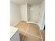 Bathroom featuring a white shower and white vanity with granite countertop at 120 Cedar Cliff Ct, Temple, GA 30179