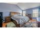 Spacious bedroom with high ceilings, hardwood floors, and two windows for plenty of light at 2470 Cordillo Dr, Dacula, GA 30019