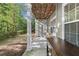 Inviting outdoor patio with a covered seating area and serene views at 2400 Cumberland Se Pkwy # 804, Atlanta, GA 30339