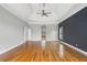 Large bedroom with tray ceilings and two entry doors at 315 Stanyan Pl, Alpharetta, GA 30022