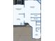 This is a detailed floor plan showcasing the layout of the first floor at 7200 Brigidoon Rose, Douglasville, GA 30134