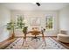 Bright office with glass table and a large area rug at 78 Beverly Ne Rd, Atlanta, GA 30309