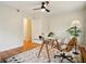 Office space featuring a glass desk and hardwood flooring at 78 Beverly Ne Rd, Atlanta, GA 30309