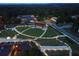 Aerial view of outdoor amphitheater and community green space, perfect for events and gatherings at 399 Tillman Pass, Woodstock, GA 30188