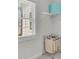 Bright closet with shelf and rack, next to a window at 399 Tillman Pass, Woodstock, GA 30188