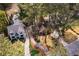 An aerial view of two lovely homes with mature landscaping, including shade trees, a manicured lawn, and an inviting swimming pool at 883 Wildwood Ne Rd, Atlanta, GA 30324