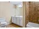 Bathroom featuring a shower-tub combination and single vanity at 311 Ridge Hill Cir # 1, Marietta, GA 30064