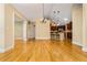 Spacious living room featuring hardwood floors and open access to the kitchen area at 311 Ridge Hill Cir # 1, Marietta, GA 30064