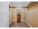 Walk-in closet with built-in shelving and drawers at 311 Ridge Hill Cir # 1, Marietta, GA 30064