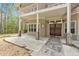 Welcoming front entrance with a double door, stone walkway and a cozy porch area at 3800 Macland Rd, Hiram, GA 30141