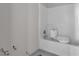 Unfinished bathroom showing toilet, bathtub, and shower combo at 1509 Stone Gate Ln, Atlanta, GA 30317