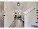Inviting entryway with hardwood floors leads to a cozy living space with fireplace at 3983 Fireoak Dr, Decatur, GA 30032