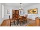 Traditional dining room featuring hardwood floors and elegant furnishings at 5334 Lake View Clb, Atlanta, GA 30338