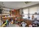 This garage offers ample storage space for tools and equipment, with shelving and organization options at 493 James Street Sw, Lilburn, GA 30047
