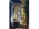 Inviting covered front entrance featuring steps leading up to a white framed door at , Marietta, GA 30008