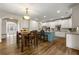 Spacious kitchen with white cabinets, a center island, and stainless steel appliances at 2251 Everleigh Ln, Marietta, GA 30064