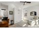 Cozy bedroom featuring a murphy bed, comfortable seating, and bright, airy ambiance at 542 Orme Ne Cir, Atlanta, GA 30306