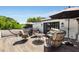 Rooftop patio area with lounge seating, a hammock, and shade umbrellas at 542 Orme Ne Cir, Atlanta, GA 30306