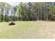Spacious backyard with a fire pit, perfect for outdoor entertaining and enjoying nature at 4960 Old Yorkville Rd, Dallas, GA 30157