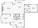 View the layout of the first floor with Gathering and living rooms, foyer, and kitchen at 295 Sagamore Nw Cv, Sugar Hill, GA 30518