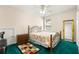 Cozy bedroom featuring neutral walls and colorful decor at 545 Goldfinch Way, Stockbridge, GA 30281