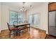 Cozy dining area with a view of the outdoors at 1714 Parkhill Dr, Decatur, GA 30032