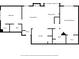 Functional floor plan layout showing bedrooms, living area, and kitchen at 4307 Orchard Park Ct # A, Stone Mountain, GA 30083