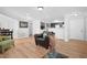 Cozy living room featuring hardwood flooring and modern decor at 4307 Orchard Park Ct # A, Stone Mountain, GA 30083