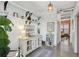 Hallway with views into the living room and decorative shelves at 791 Wylie Se St # 1111, Atlanta, GA 30316