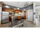 Modern kitchen boasts stainless steel appliances, granite countertops, and breakfast bar seating at 791 Wylie Se St # 1111, Atlanta, GA 30316