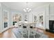 Bright breakfast nook with large windows and elegant lighting at 1414 Lynchburg Trce, Grayson, GA 30017