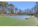 View of the community tennis courts, surrounded by trees and well-maintained fencing at 1414 Lynchburg Trce, Grayson, GA 30017
