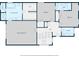 Floor plan showcasing the primary bedroom, bedrooms, primary bath, walk in closet and laundry at 1456 Hedgewood Nw Ln, Kennesaw, GA 30152