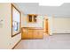 Basement with window view, a built-in cabinet and sink at 1135 Azalea Cir, Conyers, GA 30013