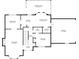 Detailed first floor plan showing layout including living room, kitchen, dining room, garage, and screened porch at 1135 Azalea Cir, Conyers, GA 30013