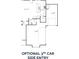 Floor plan depicting an optional third garage space adjacent to the kitchen and pantry at 3265 Lions Ruby Ln, Atlanta, GA 30349