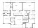 A home's second-floor layout with bedrooms, baths, and a media room for entertainment at 3265 Lions Ruby Ln, Atlanta, GA 30349