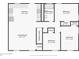 Floor plan showcasing spacious kitchen, living room, bedrooms, and bathroom at 2457 Shiloh Dr, Decatur, GA 30034